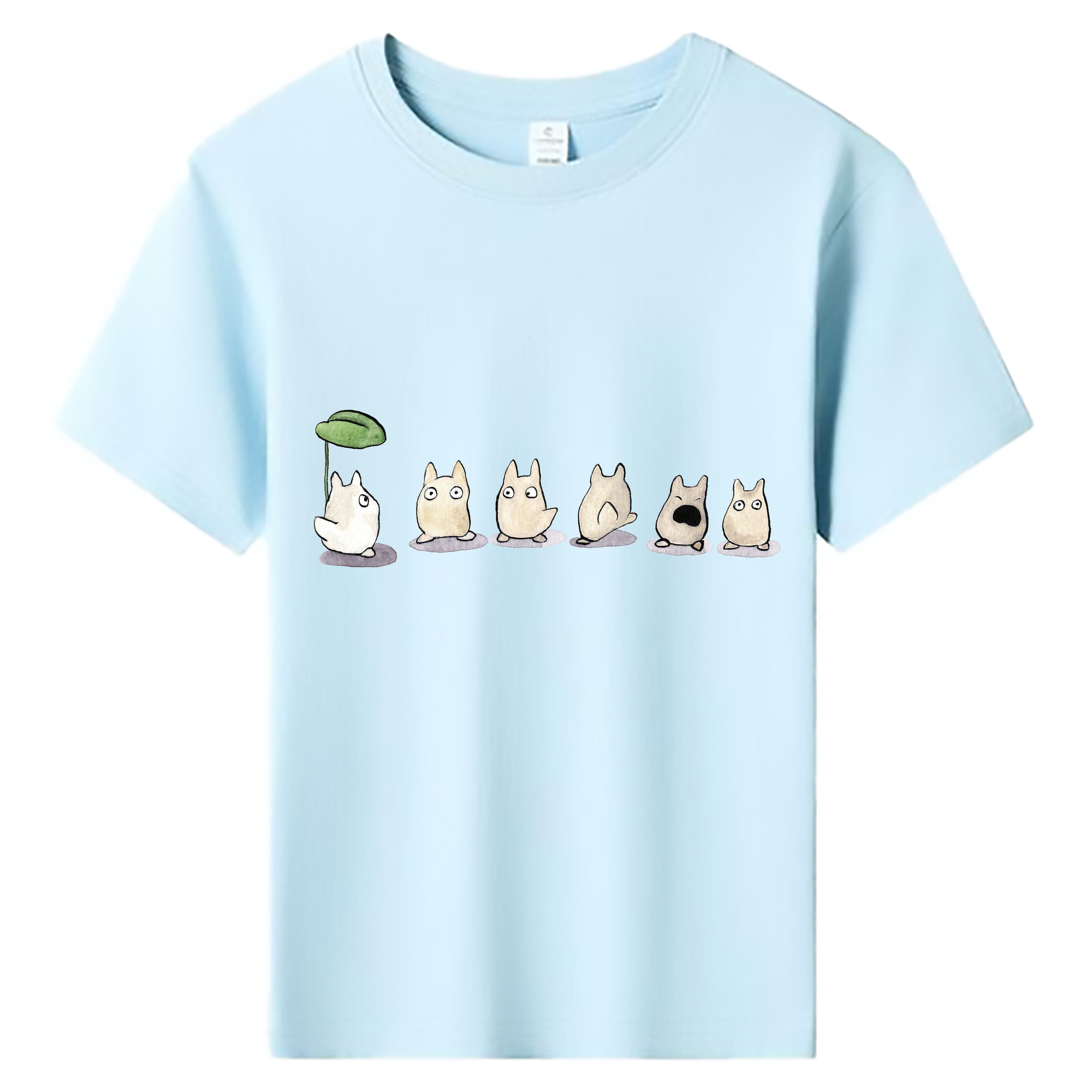 （画像用） となりのトトロ 草壁メイ 草壁サツキ My Neighbor Totoro Satsuki Kusakabe Mei Kusakabe 綿100％キッズTシャツ（フロントプリント）